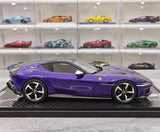 [BBR] 1:18 Ferrari 2024 12 Cilindri Coupe lila modellbil harts