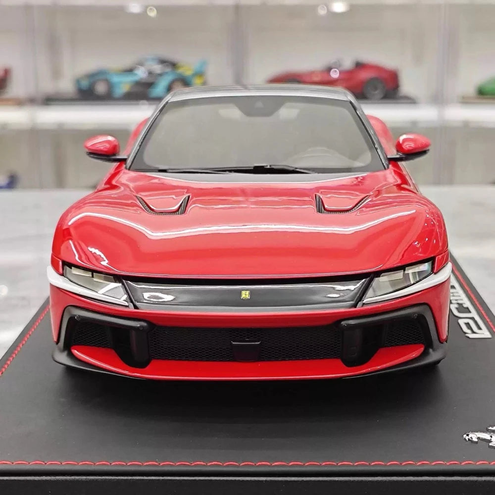 [BBR] 1:18 Ferrari 2024 12 Cilindri Coupe Red Model Car Resin