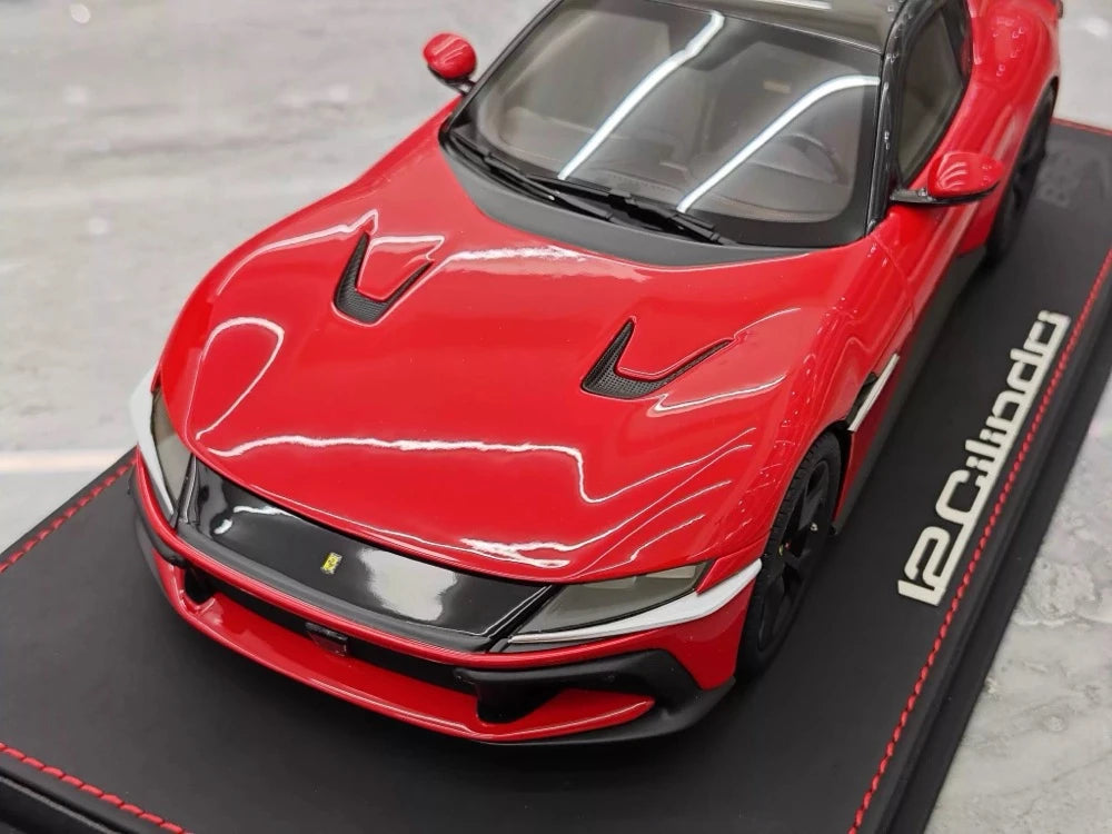 [BBR] 1:18 Ferrari 2024 12 Cilindri Coupe Red Model Car Resin