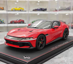 [BBR] 1:18 Ferrari 2024 12 Cilindri Coupe Red Model Car Resin