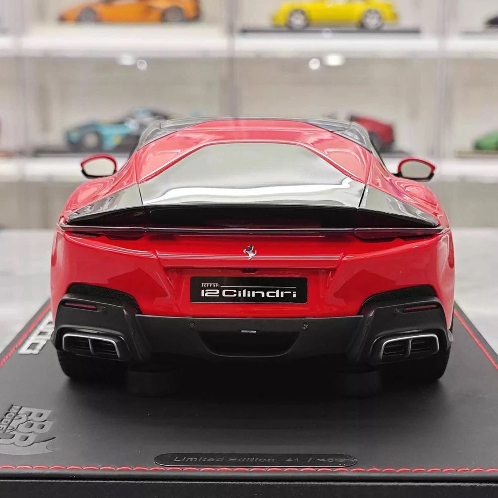 [BBR] 1:18 Ferrari 2024 12 Cilindri Coupe Red Model Car Resin
