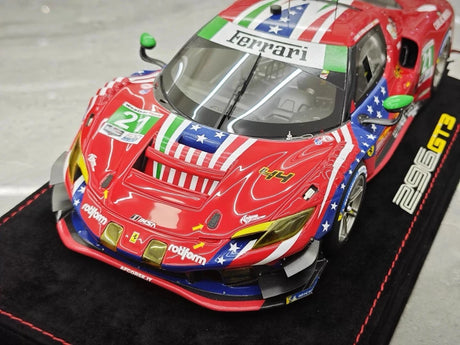 [BBR] 1:18 Ferrari 2024 296 GT3 IMSA #21 Model Car Resin