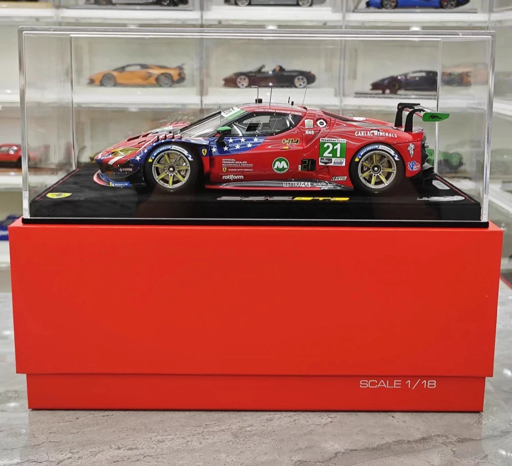 [BBR] 1:18 Ferrari 2024 296 GT3 IMSA #21 Model Car Resin
