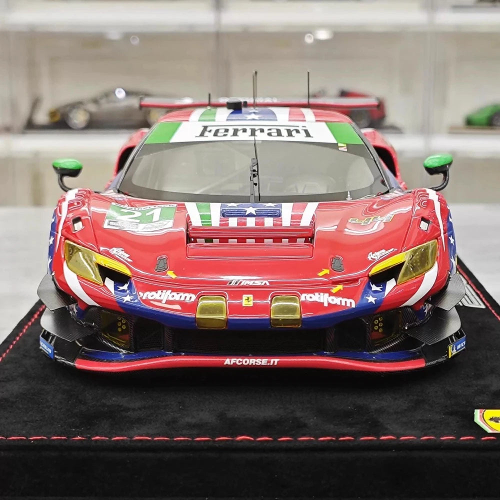 [BBR] 1:18 Ferrari 2024 296 GT3 IMSA #21 Model Car Resin