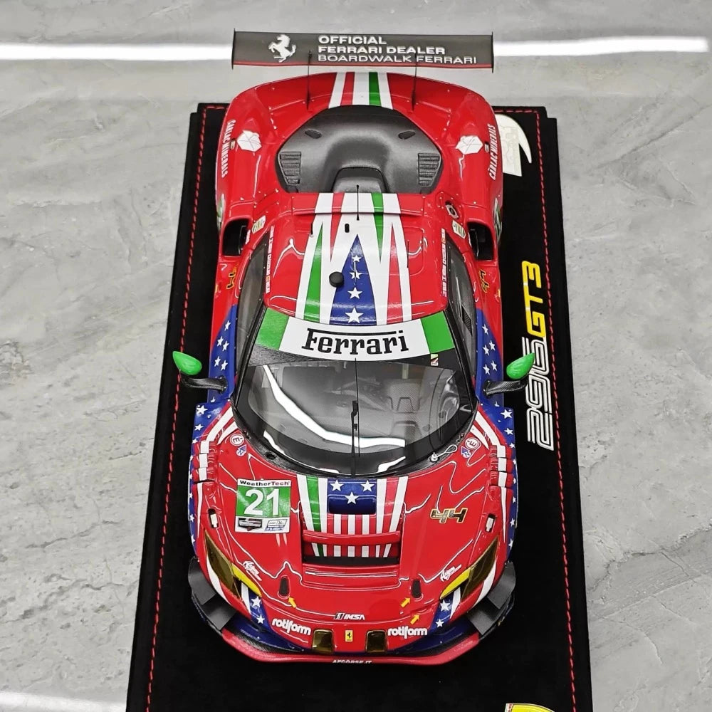 [BBR] 1:18 Ferrari 2024 296 GT3 IMSA #21 Model Car Resin