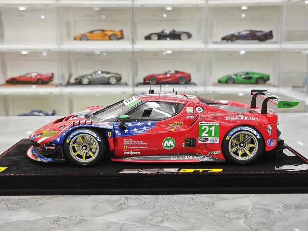 [BBR] 1:18 Ferrari 2024 296 GT3 IMSA #21 Model Car Resin