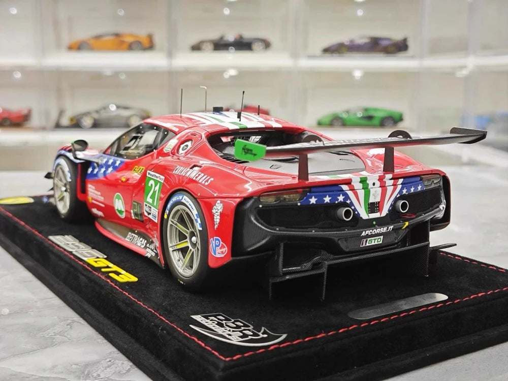 [BBR] 1:18 Ferrari 2024 296 GT3 IMSA #21 Model Car Resin
