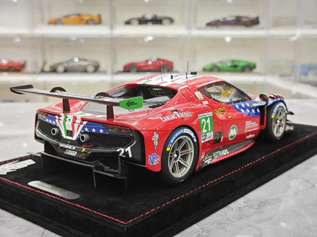 [BBR] 1:18 Ferrari 2024 296 GT3 IMSA #21 Model Car Resin