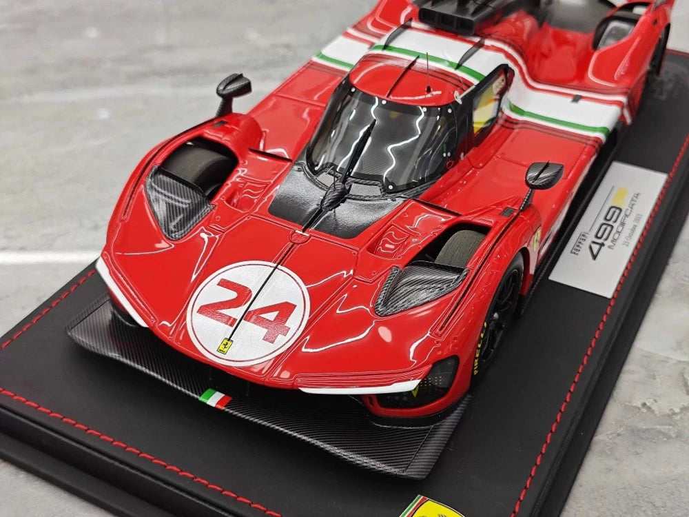 [BBR] 1:18 Ferrari 2024 499P Le Mans Hypercar #24 Model Car Resin
