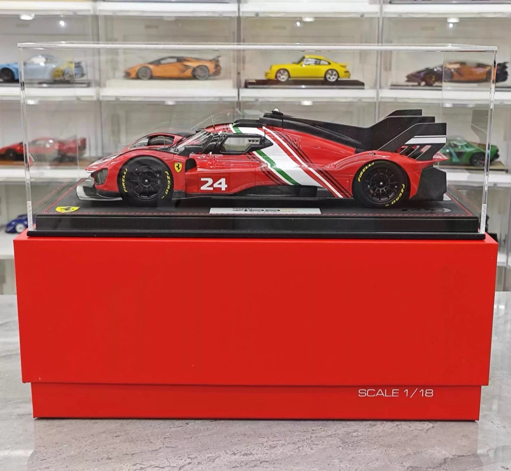 [BBR] 1:18 Ferrari 2024 499P Le Mans Hypercar #24 Model Car Resin