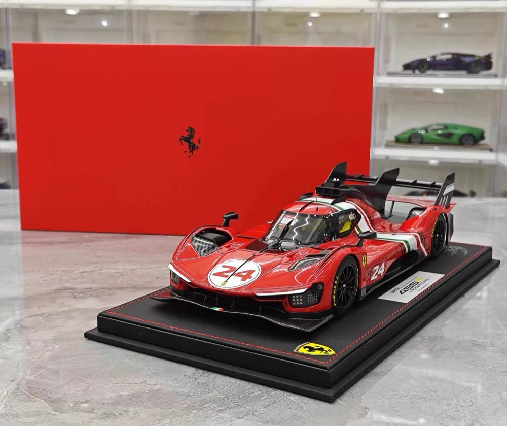 [BBR] 1:18 Ferrari 2024 499P Le Mans Hypercar #24 Model Car Resin