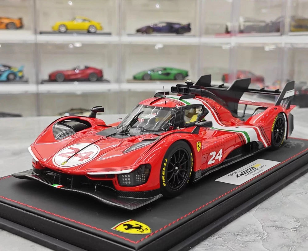 [BBR] 1:18 Ferrari 2024 499P Le Mans Hypercar #24 Model Car Resin