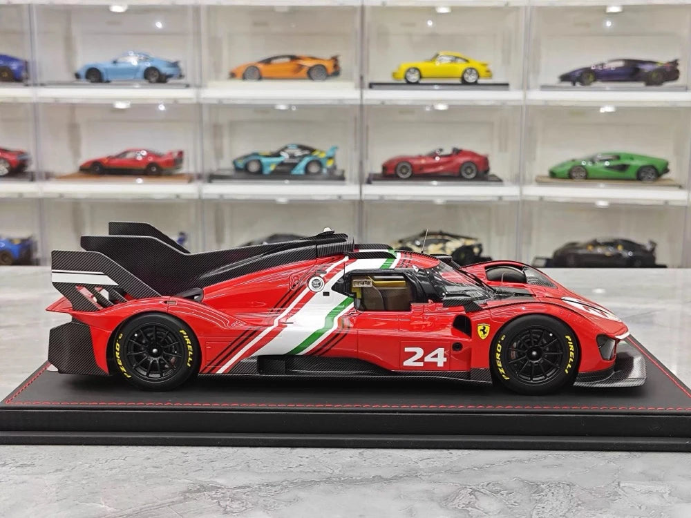 [BBR] 1:18 Ferrari 2024 499P Le Mans Hypercar #24 Model Car Resin