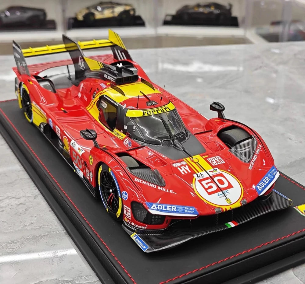 [BBR] 1:18 Ferrari 2024 499P Le Mans Hypercar #50 Model Car Resin