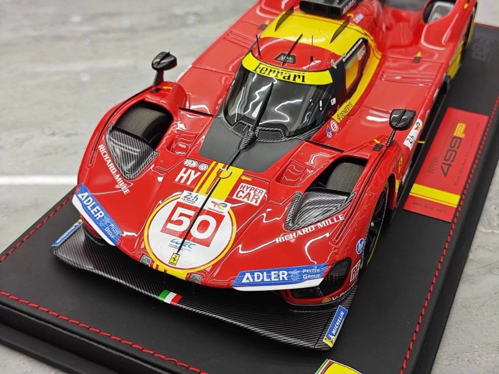 [BBR] 1:18 Ferrari 2024 499P Le Mans Hypercar #50 Model Car Resin