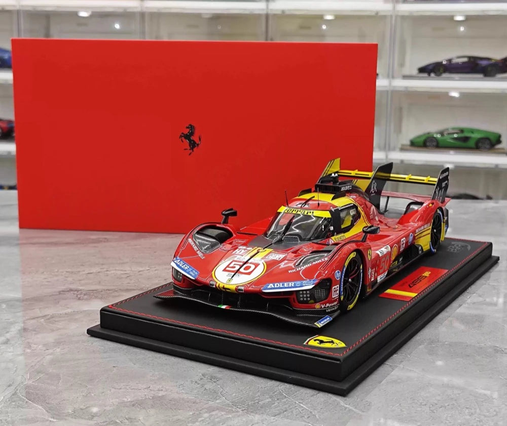 [BBR] 1:18 Ferrari 2024 499P Le Mans Hypercar #50 Model Car Resin