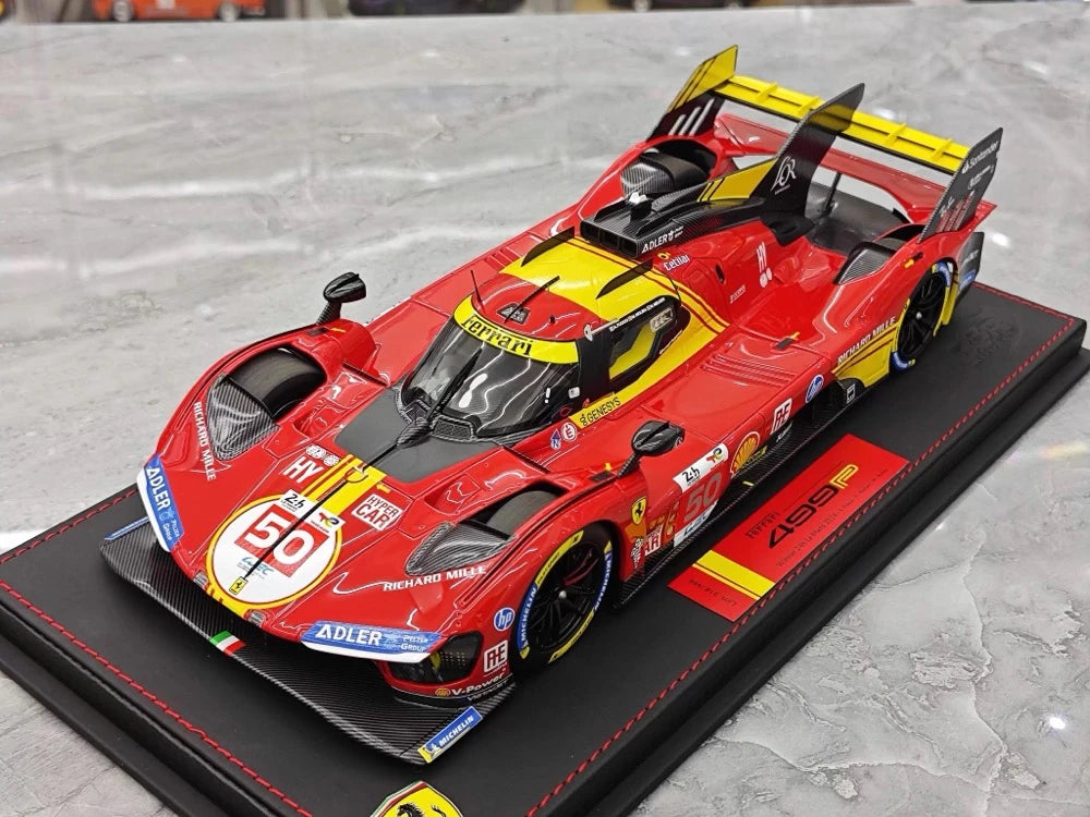 [BBR] 1:18 Ferrari 2024 499P Le Mans Hypercar #50 Model Car Resin