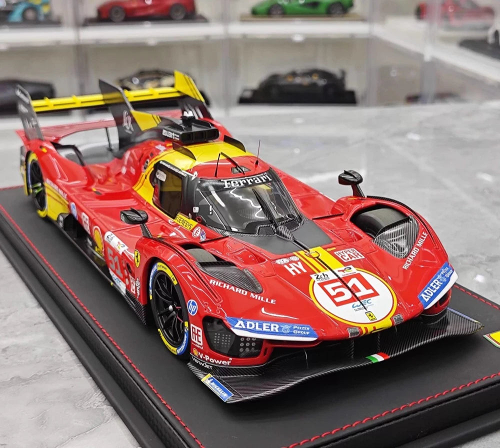 [BBR] 1:18 Ferrari 2024 499P Le Mans Hypercar #51 Model Car Resin