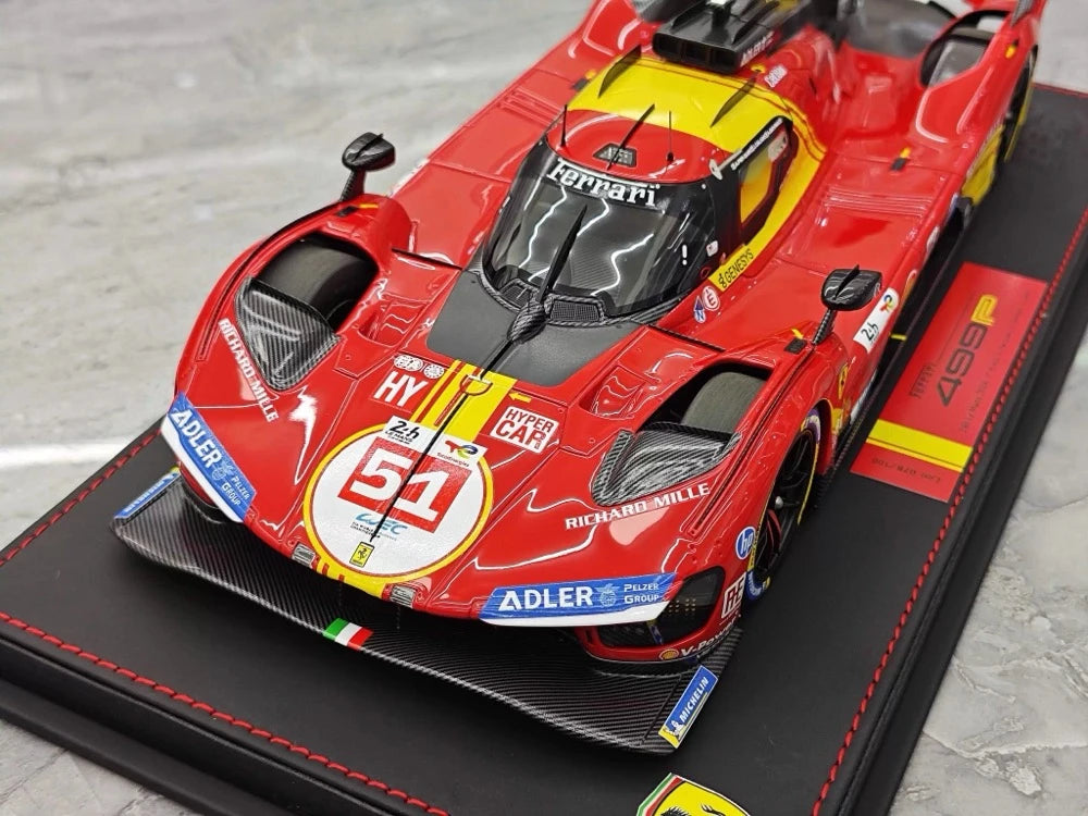 [BBR] 1:18 Ferrari 2024 499P Le Mans Hypercar #51 Model Car Resin