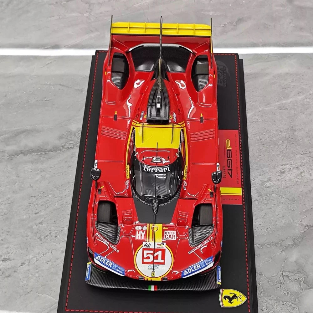 [BBR] 1:18 Ferrari 2024 499P Le Mans Hypercar #51 Model Car Resin