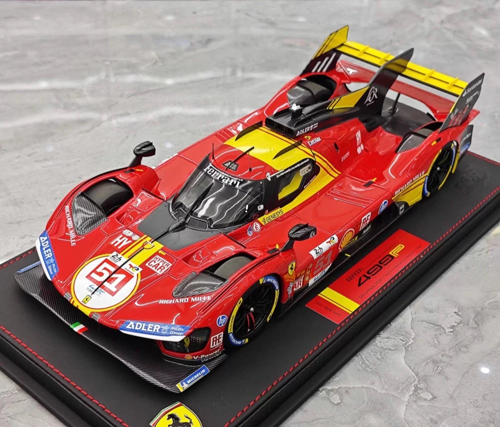 [BBR] 1:18 Ferrari 2024 499P Le Mans Hypercar #51 Model Car Resin