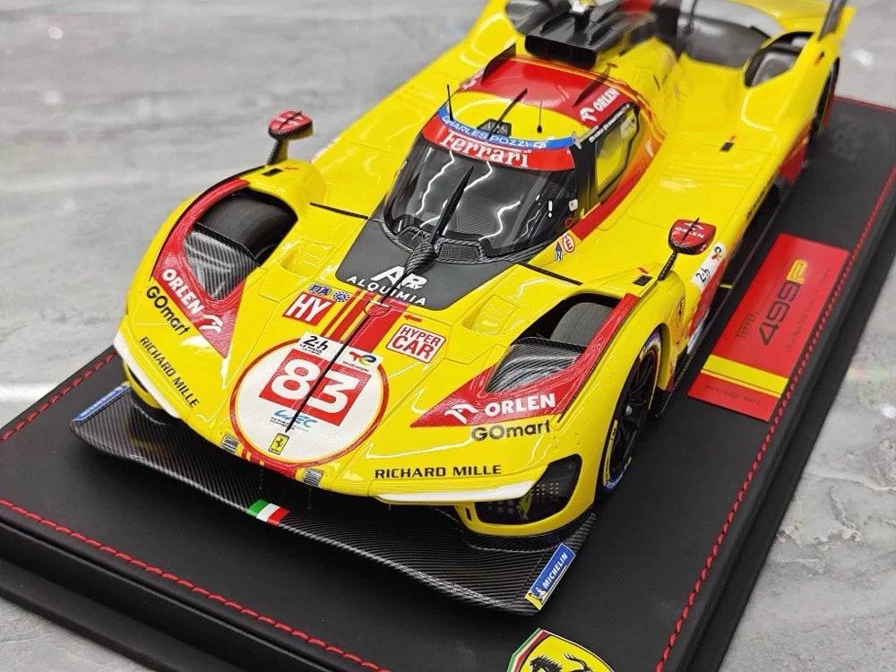 [BBR] 1:18 Ferrari 2024 499P Le Mans Hypercar #83 Model Car Resin