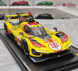 [BBR] 1:18 Ferrari 2024 499P Le Mans Hypercar #83 Dirty Model Car Resin