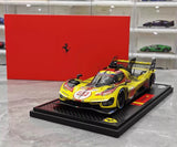 [BBR] 1:18 Ferrari 2024 499P Le Mans Hypercar #83 Dirty Model Car Resin