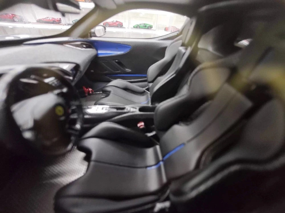 [BBR] 1:18 Ferrari 2024 SF90 XX Stradale Glossy Black & Blue Model Car Resin
