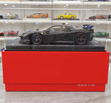 [BBR] 1:18 Ferrari 2024 SF90 XX Stradale Glossy Black & Blue Model Car Resin