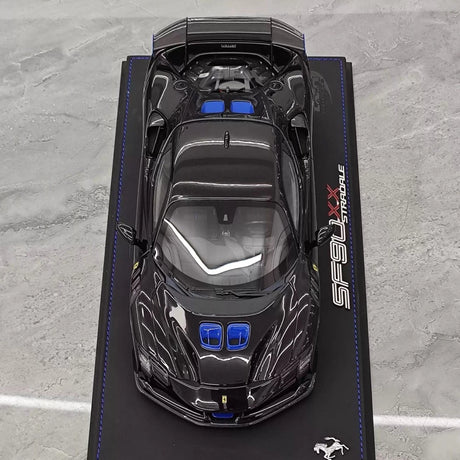[BBR] 1:18 Ferrari 2024 SF90 XX Stradale Glossy Black & Blue Model Car Resin