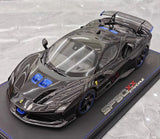 [BBR] 1:18 Ferrari 2024 SF90 XX Stradale Glossy Black & Blue Model Car Resin