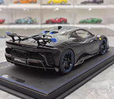 [BBR] 1:18 Ferrari 2024 SF90 XX Stradale Glossy Black & Blue Model Car Resin