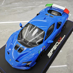 [BBR] 1:18 Ferrari 2024 SF90 XX Stradale Glossy Blue & Black Model Car Resin