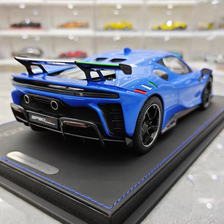 [BBR] 1:18 Ferrari 2024 SF90 XX Stradale Glossy Blue & Black Model Car Resin