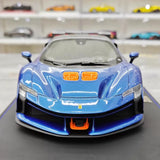[BBR] 1:18 Ferrari 2024 SF90 XX Stradale Glossy Blue & Orange Model Car Resin