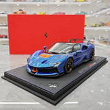 [BBR] 1:18 Ferrari 2024 SF90 XX Stradale Glossy Blue & Orange Model Car Resin