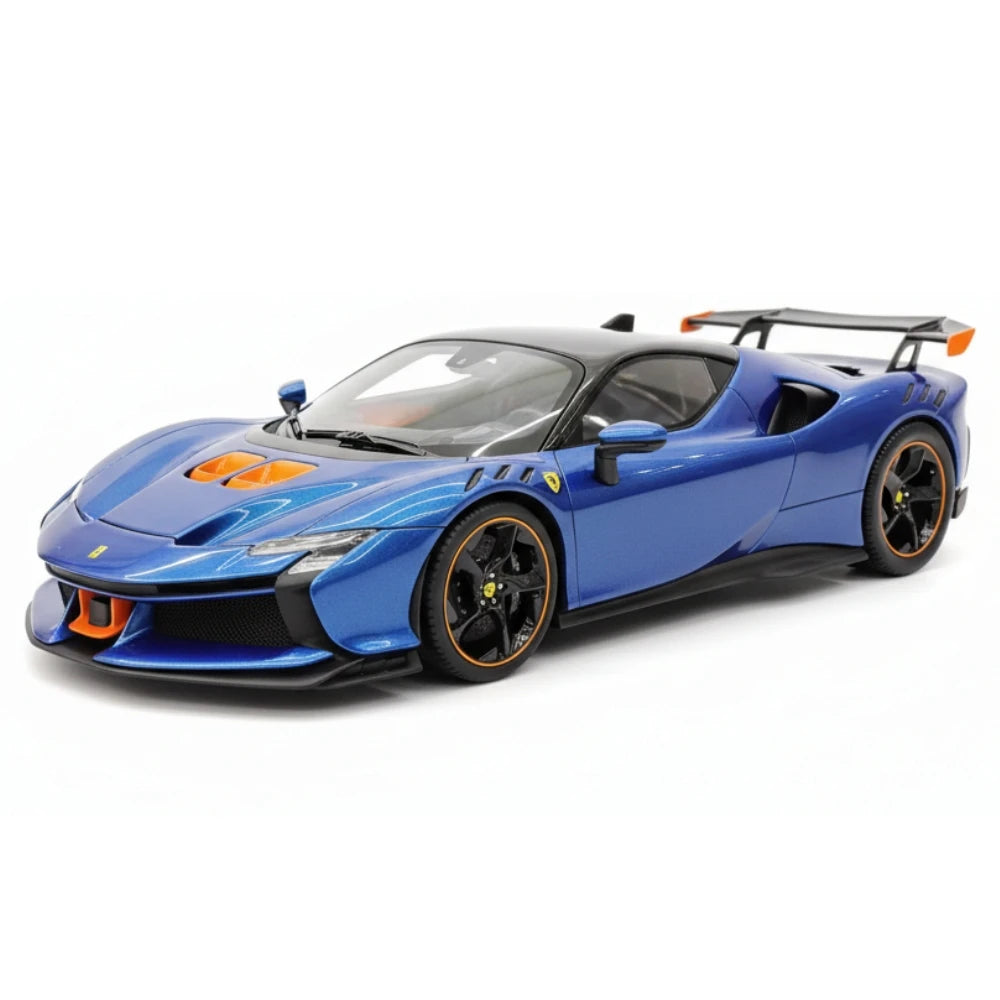 [BBR] 1:18 Ferrari 2024 SF90 XX Stradale Glossy Blue & Orange Model Car Resin