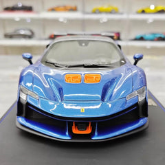 [BBR] 1:18 Ferrari 2024 SF90 XX Stradale Glossy Blue & Orange Model Car Resin