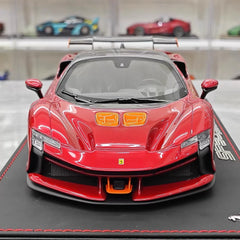 [BBR] 1:18 Ferrari 2024 SF90 XX Stradale Glossy Red & Orange Model Car Resin