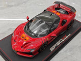 [BBR] 1:18 Ferrari 2024 SF90 XX Stradale blank röd & orange modellbil harts