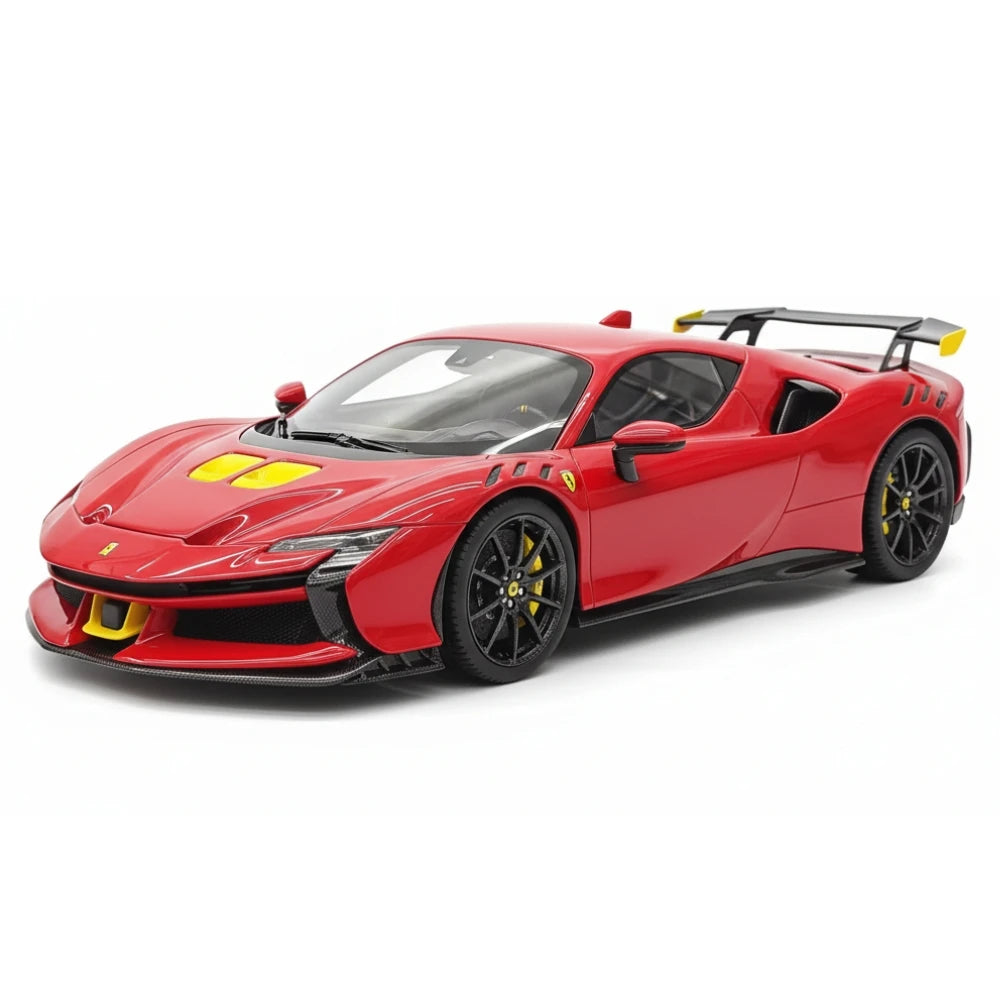 [BBR] 1:18 Ferrari 2024 SF90 XX Stradale Glossy Red & Yellow Model Car Resin