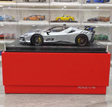 [BBR] 1:18 Ferrari 2024 SF90 XX Stradale Glossy Silver & Black Model Car Resin
