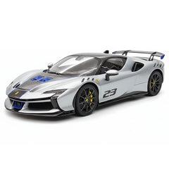 [BBR] 1:18 Ferrari 2024 SF90 XX Stradale brillant argent & noir voiture miniature Resin