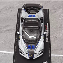 [BBR] 1:18 Ferrari 2024 SF90 XX Stradale brillant argent & noir voiture miniature Resin