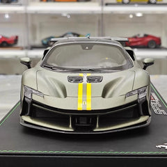 [BBR] 1:18 Ferrari 2024 SF90 XX Stradale Matte Green & Black Model Car Resin