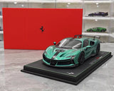 [BBR] 1:18 Ferrari 2024 SF90 XX Stradale Tiffany bleu & noir voiture miniature Resin