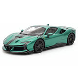 [BBR] 1:18 Ferrari 2024 SF90 XX Stradale Tiffany bleu & noir voiture miniature Resin