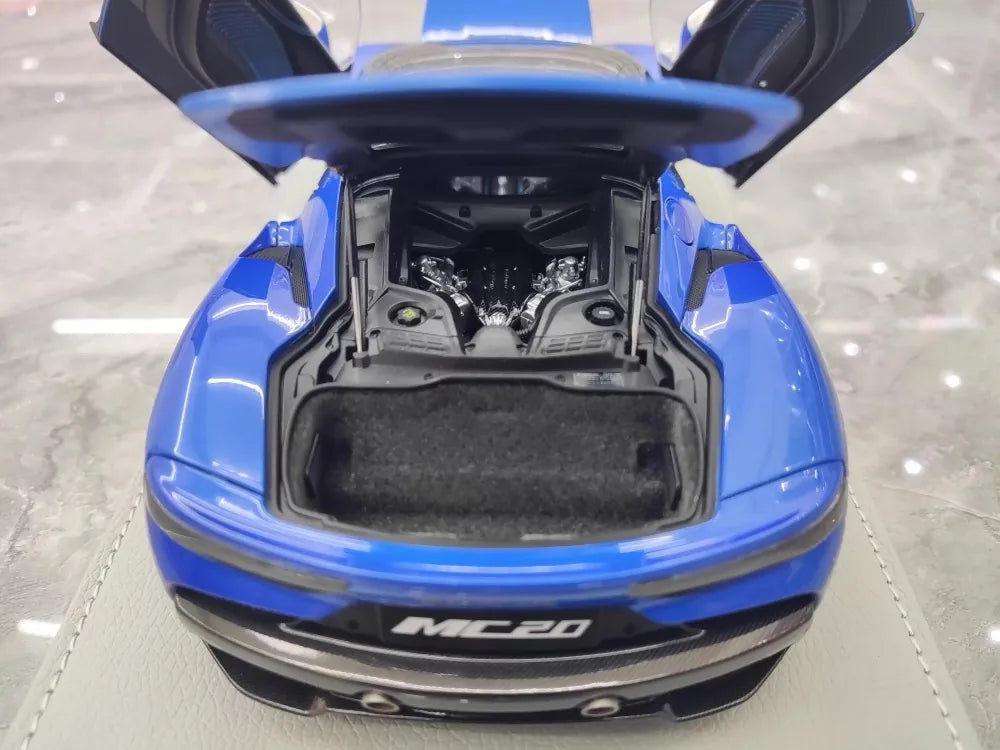 [BBR] 1:18 Maserati 2022 MC20 Blue Model Car Die-Cast