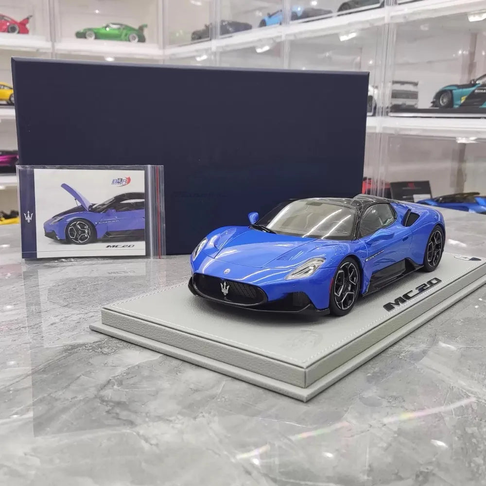 [BBR] 1:18 Maserati 2022 MC20 Blue Model Car Die-Cast